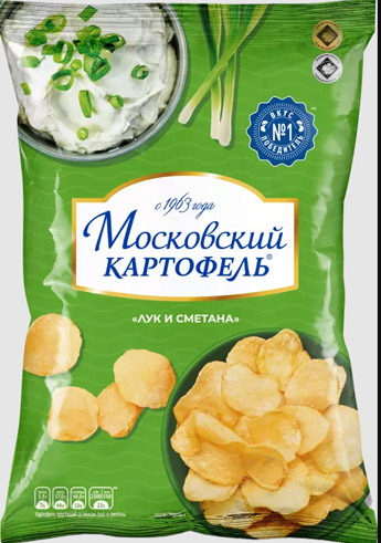 Московский картофель лук сметана 60г*12