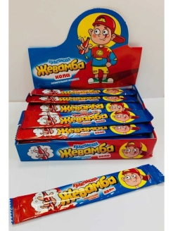 Жевательная конф Жевамба SUPER TATTOO кола 10г*50 Канди Клаб