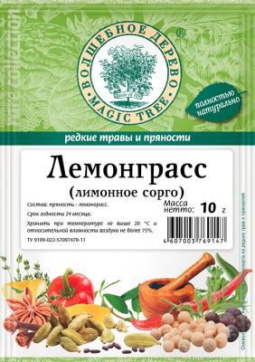 Лемонграсс (лимонное сорго) 10г*30 Волшебное дерево