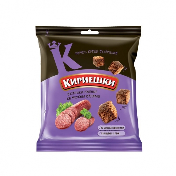 Кириешки сухарики Салями 40г*60