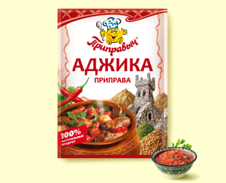 Приправа Аджика 15г*35шт (шоу-бокс) Приправыч