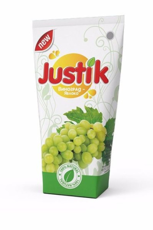 Нектар Виноград-яблоко Justik тетра пак 0.2л*20