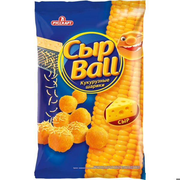 СырBall со вкусом сыра кукурузные шарики  45г*24