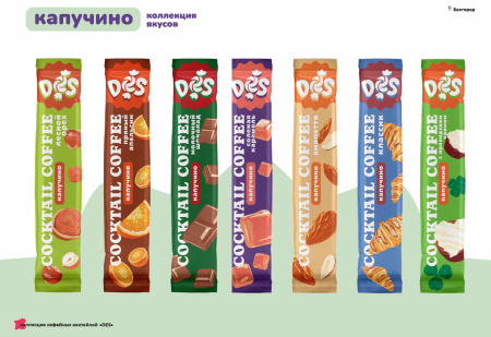 Кофе-коктейль Капучино Лесной орех 30г*20шт DES