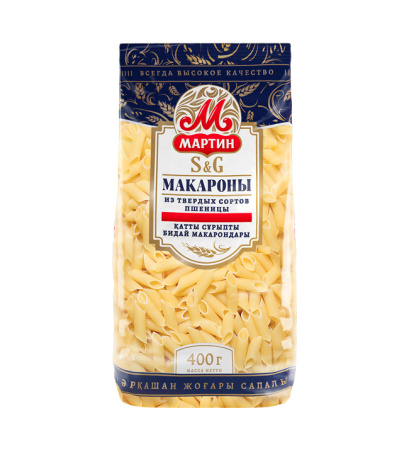 Перья №1 макаронные изделия Мартин гр.А, в/с 0,4кг*20